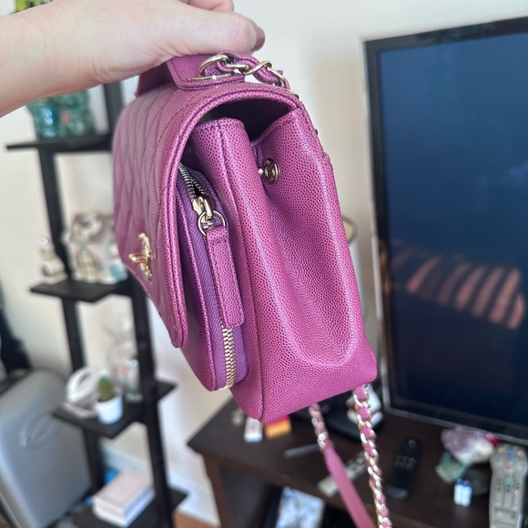 Chanel dark pink medium business affinity flap bag - Picture 9 of 15